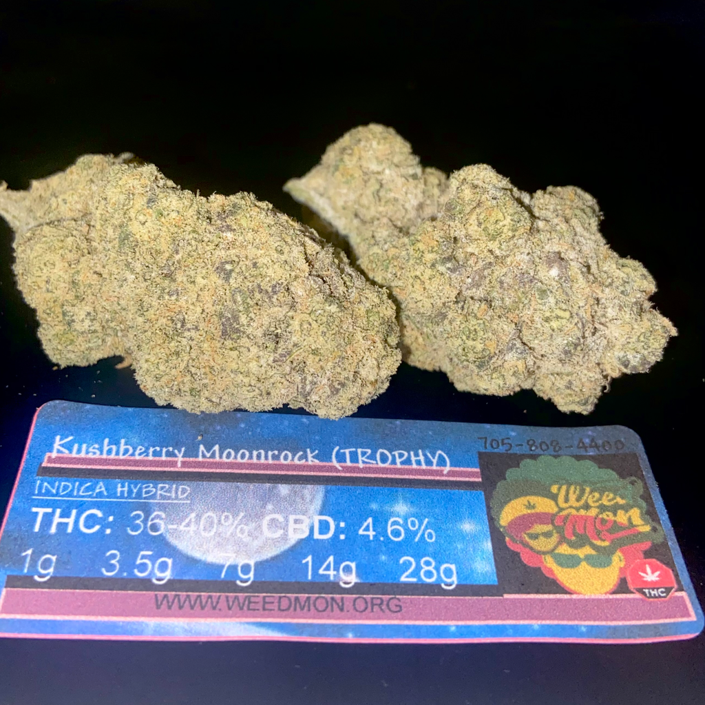 ***NEW EXOTIC*** Kushberry Moonrock (TROPHY) 36-40% THC 4.6% CBD