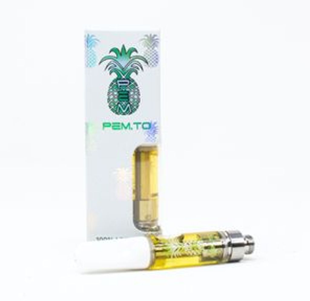 White Widow 1000mg Live Resin Vape Cartridge by Pineapple Express Meds PEX / PEM