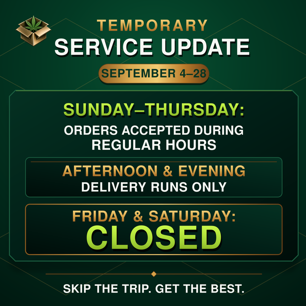 !!TEMPORARY SERVICE UPDATE SEPTEMBER 4–28!!