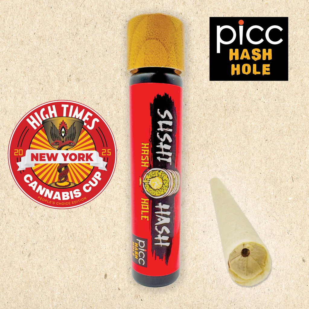  SUSHI HASH - Columbian Gold X Super Boof Rosin 1g Infused Preroll | PICC