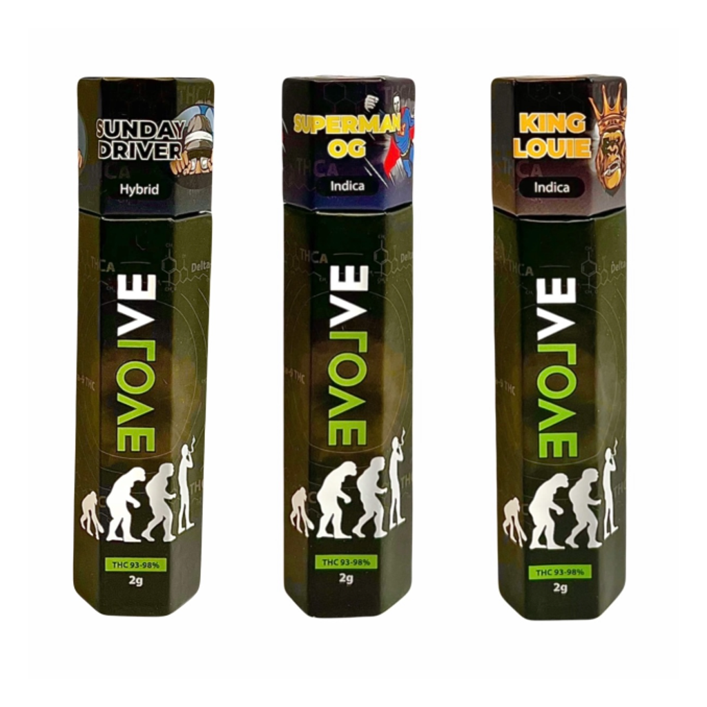 EVOLVE - VAPE PEN 2-GRAM - STRAINS IN DESCRIPTION