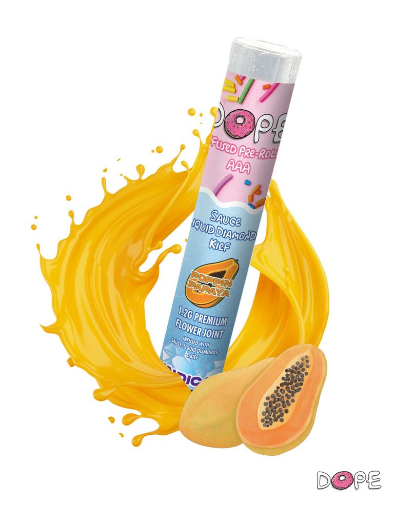 Dope Infused Blunts 1.2g - poppin papaya indica