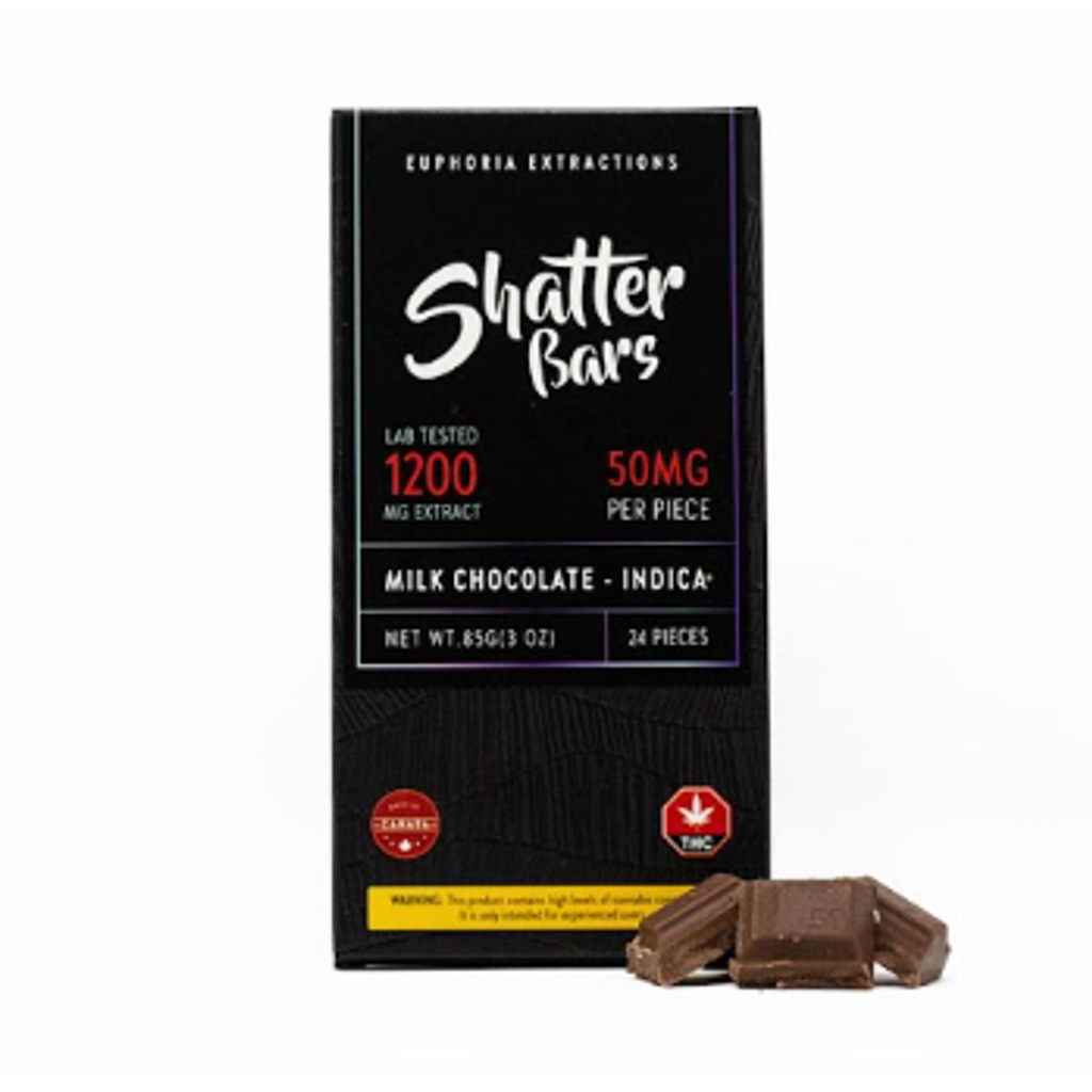 Euphoria Extractions Indica Shatter Bar 1200mg