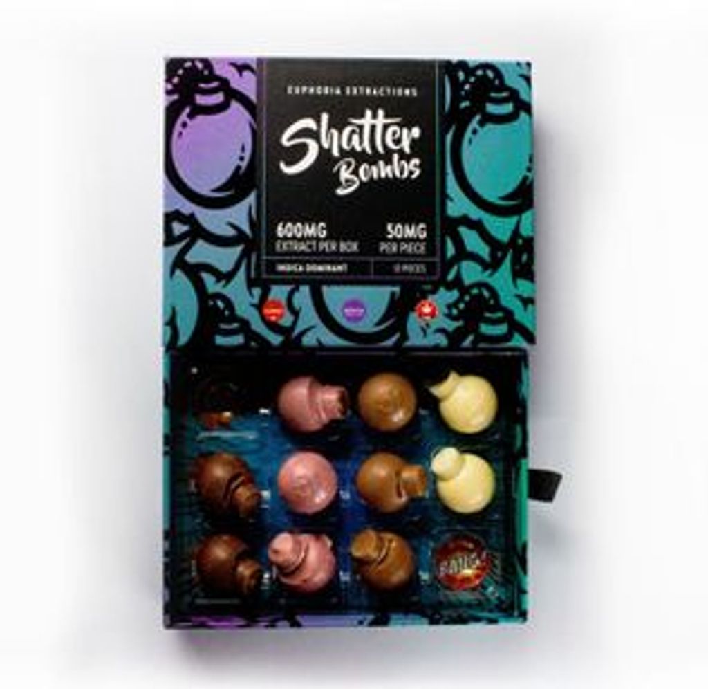 Indica 600mg Shatter Bombs by Euphoria Extractions