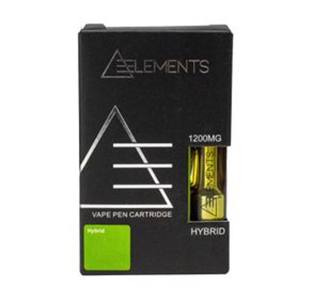 1200mg Vape Cartridge Hybrid Gorilla Glue by Elements