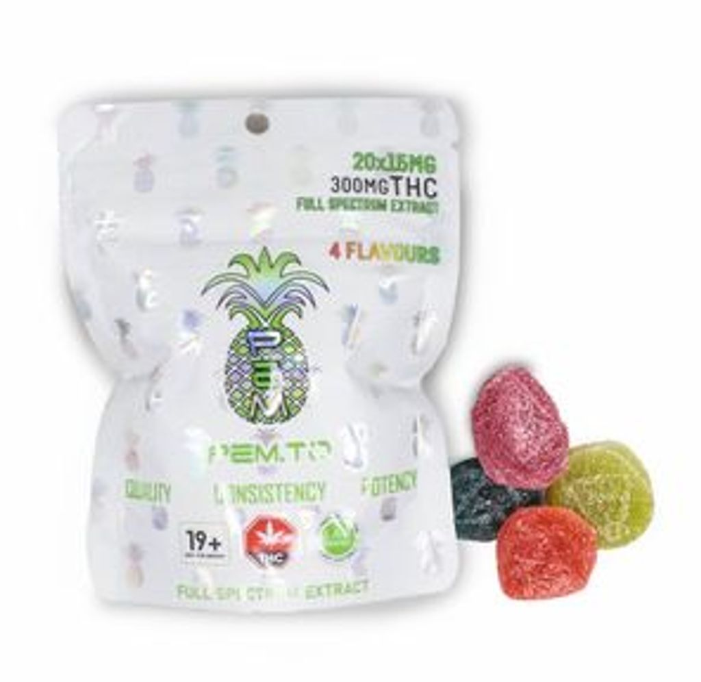 300mg THC Pineapple Express Meds Gummies 20x15mg PEX / PEM
