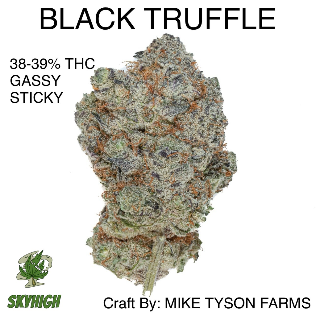 BLACK TRUFFLE - AAAAA+ 39% THC (2 OZ FOR $350) (GASSY/STICKY) CRAFT BY: MIKE TYSON FARMS