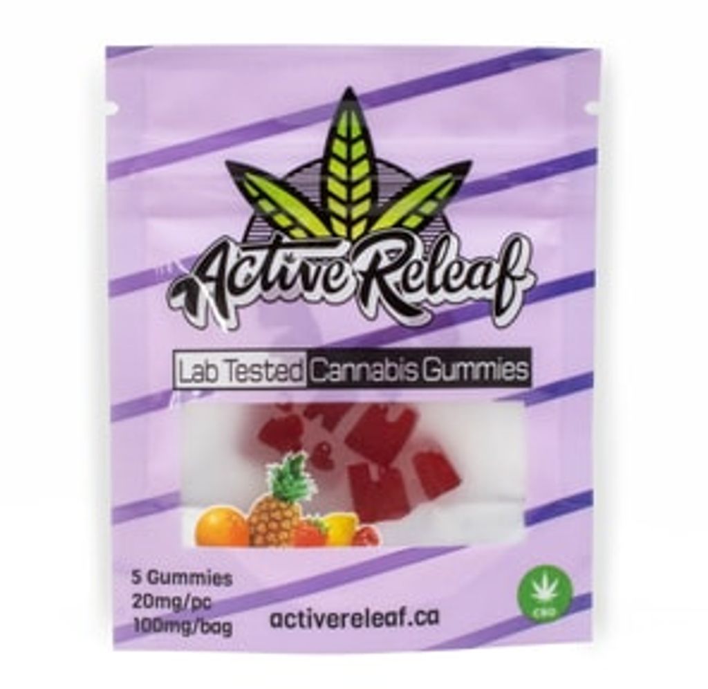 Lemon 100mg CBD Gummies by Active Releaf