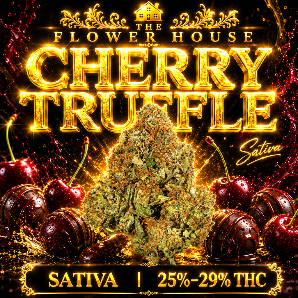 Cherry Truffle | 25–29% THC | SATIVA | $65 OZ | $110 / 2 OZ