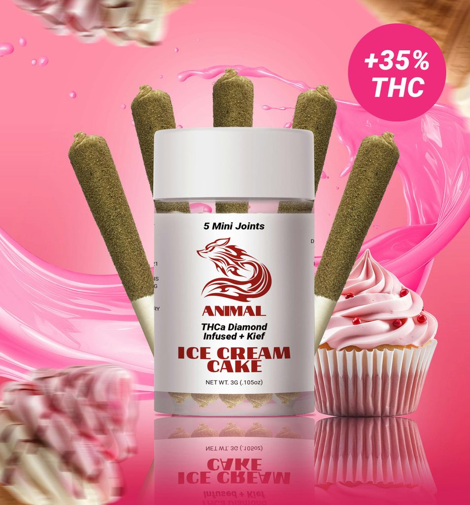 5pk(3G) Ice Cream CaKe / THCa Diamond infused Joint