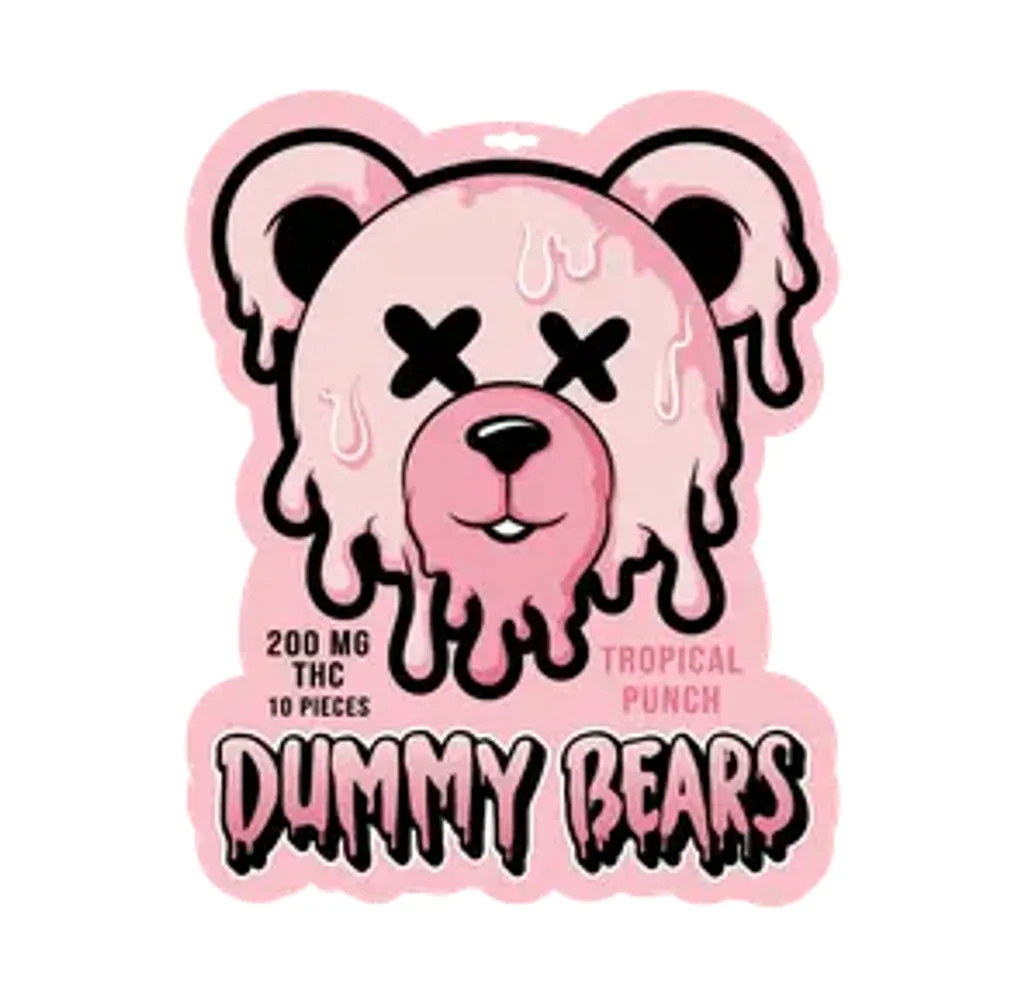 200mg Tropical Punch THC Dummy Bears 20mg THC X 10
