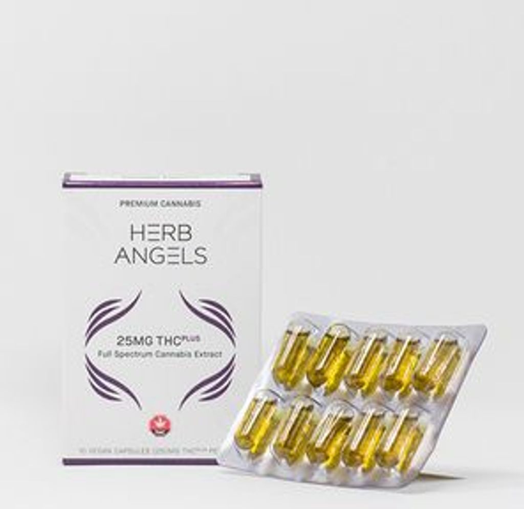 250mg (10x25mg) THC Plus (RSO) Capsules by Herb Angels
