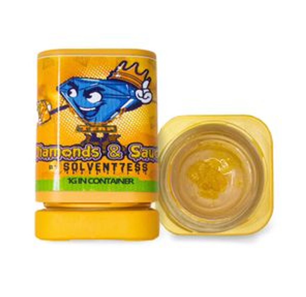 1G Gas Basket THC Diamonds & Sauce by Solvent7ess / Solventless