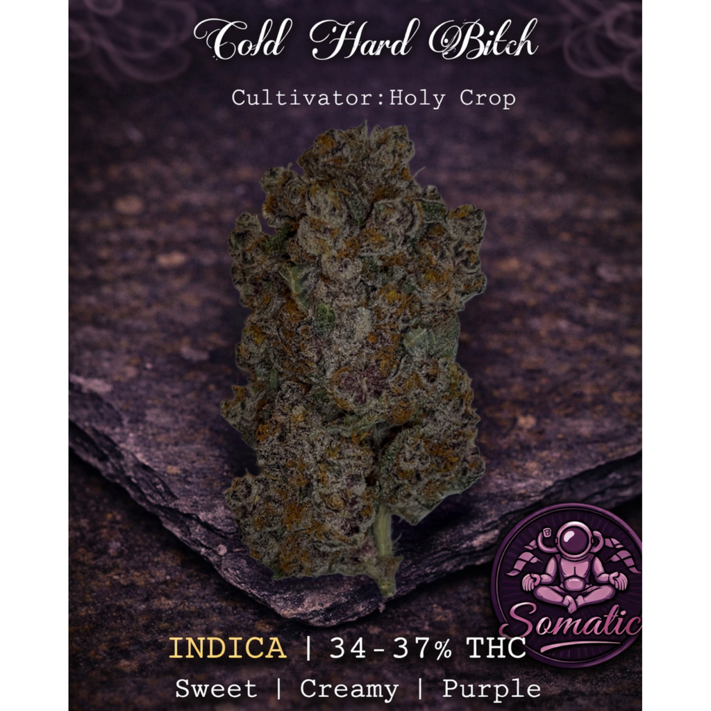 Holy Crop - ❄️🔥 Cold Hard Bitch (Indica-Dominant Hybrid) 34-37% THC | $150 an oz | $225 for 2 ozs