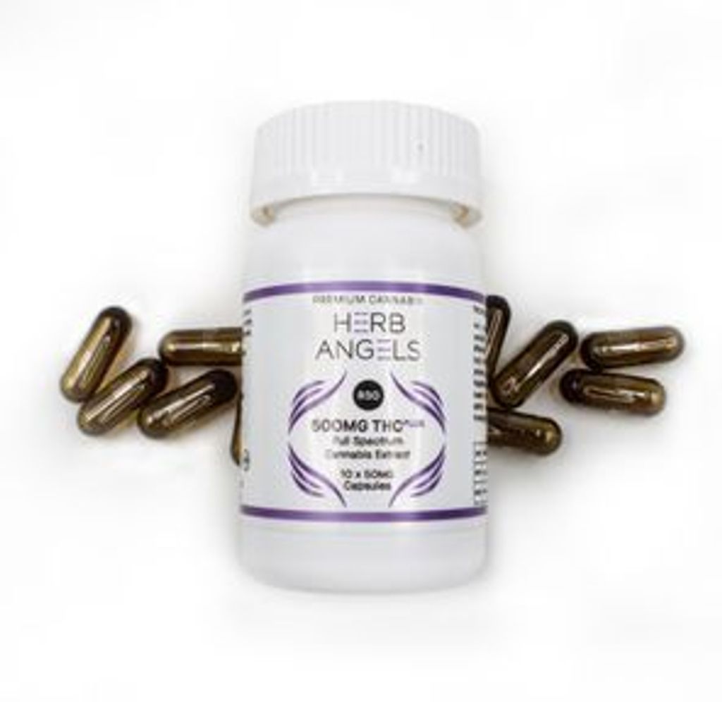 500mg (10x50mg) THC Plus (RSO) Capsules by Herb Angels