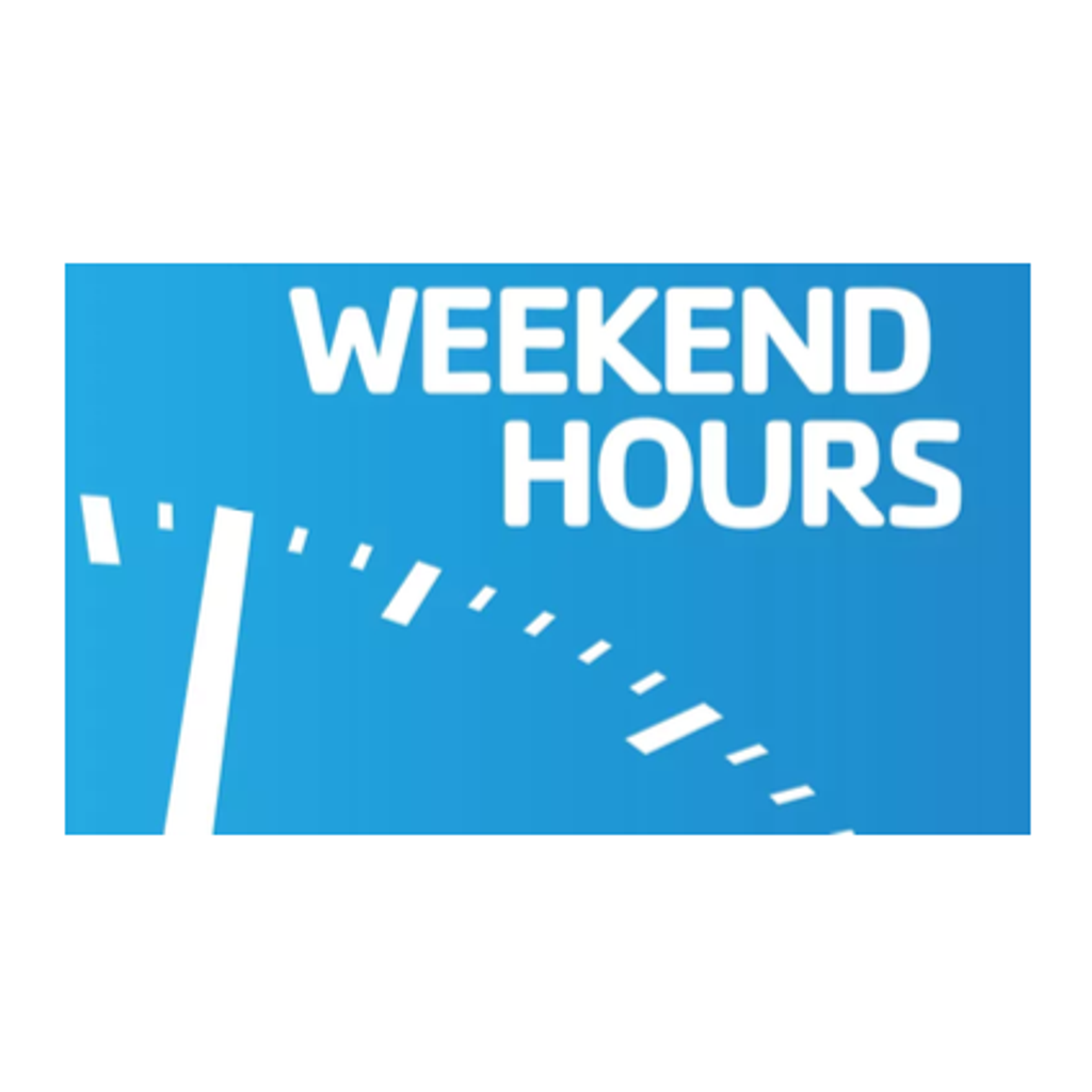 *WEEKEND HOURS UPDATE*