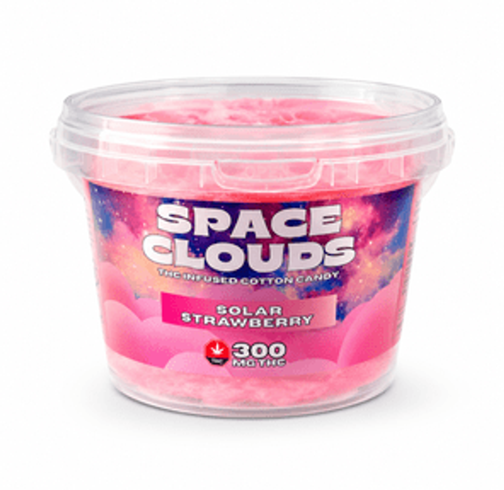 300mg Solar Strawberry Space Clouds - Cotton Candy by Kush Kitchen