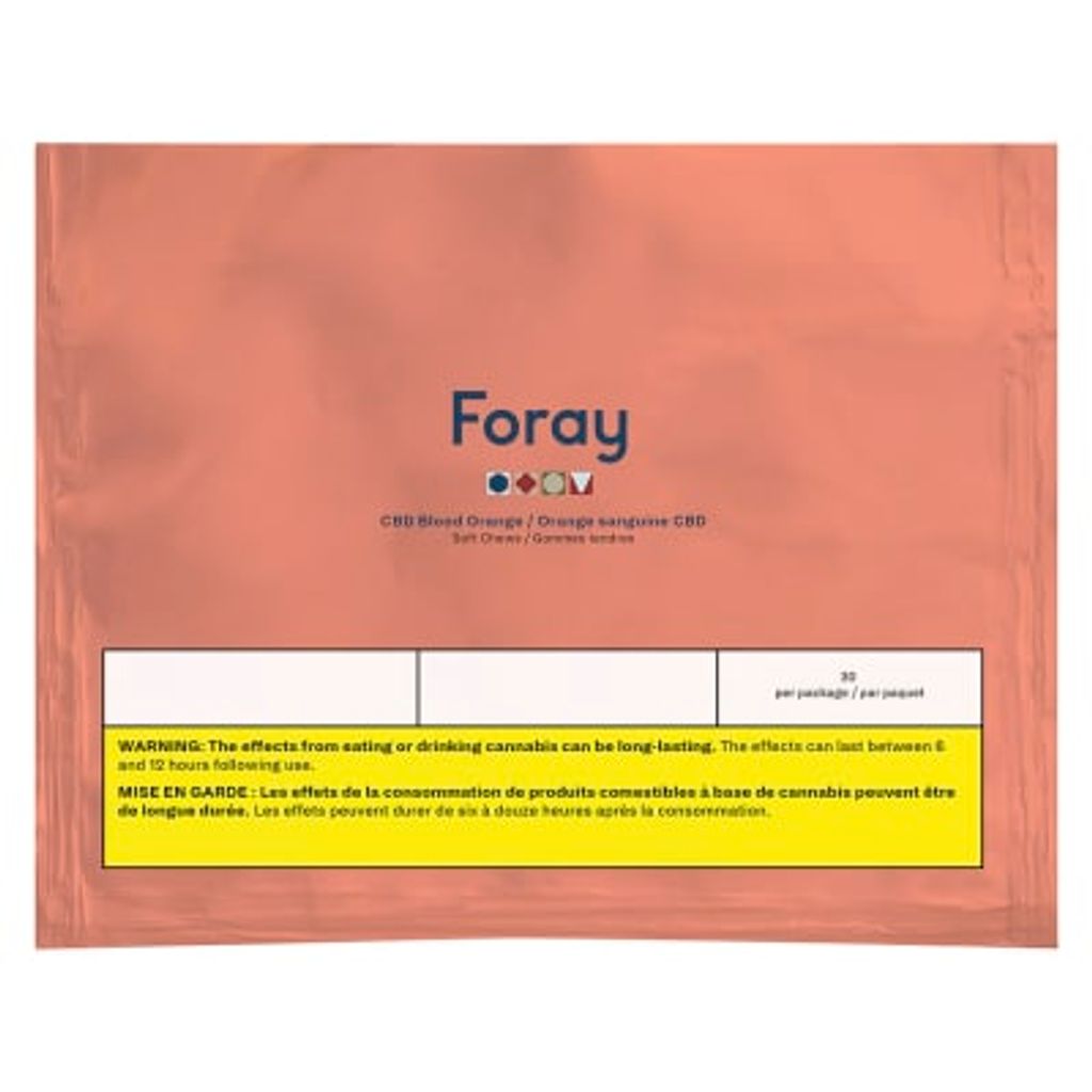 Foray - Edi's CBD Blood Orange Soft Chews - 30x 20mg CBD