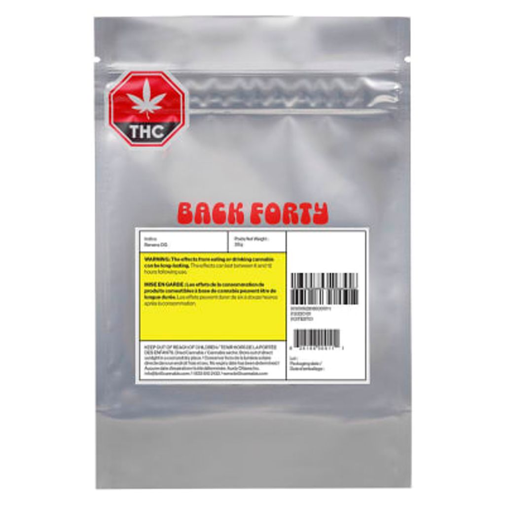 Back Forty - Banana OG Sativa - Banana OG Dried Flower