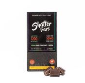 1200mg Indica Dark Chocolate Vegan Shatter Bar by Euphoria Extractions thumbnail 1
