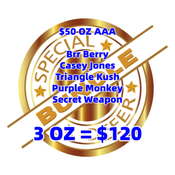 Bundle Special offer 3oz AAA for $120