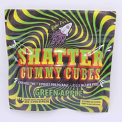 *NEW* Shatter Gummy Cubes 2500mg Green Apple