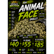 AAAA+ ANIMAL FACE SMALLS $85 OZ