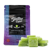 200mg Indica Green Apple Shatter Chews by Euphoria Extractions (20mg x10) thumbnail 1