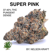 SUPER PINK AAAAA+ 37-40% THC (2 OZ FOR $260) BY: TYSON FARMS CRAFT thumbnail 2