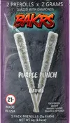 Bakrs Duo Pre Rolls - Sativa, Purple Punch