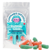 1000mg Bubblegum Sour Gummy Bottles (Gluten Free)