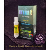 MINT 2G 510 Carts live resin x Diamonds infused | $35 for 1 | $60 for 2 | WHOLESALE AVAILABLE thumbnail 1