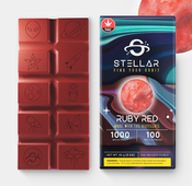 1000mg Rocket Ruby Red Chocolate Bar by Stellar Treats thumbnail 1