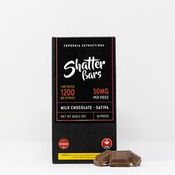 Milk Chocolate Sativa 1200mg Shatter Bar by Euphoria Extractions