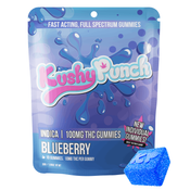 Kushy Punch - Indica Blueberry INDIVIDUAL GUMMIES 100MG