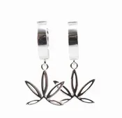 CAFE Silver Earrings 1 Pair