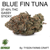 BLUE FIN TUNA AAAAA+ 37-40% THC (2 OZ FOR $250) BY: TYSON FARMS CRAFT