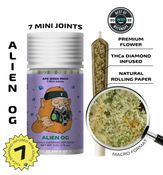 ALIEN OG [Indica] — 7 Diamond Infused Mini Joints (3.5g | 0.5g each)