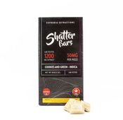 1200mg Indica Cookies and Green Shatter Bar by Euphoria Extractions thumbnail 1