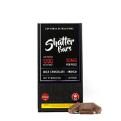 1200mg Indica Milk Chocolate Shatter Bar by Euphoria Extractions - 4 units: $240