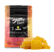 50mg Sativa Lemon Shatter Chews by Euphoria Extractions (5mg x10) thumbnail 1