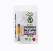 1ml Sativa Live Resin Distillate Syringe by Pineapple Express Meds PEX / PEM thumbnail 1