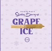 1 x 0.5g Infused Sticky Banger Pre-Roll Indica Grape Ice Grape Ape by KushKraft