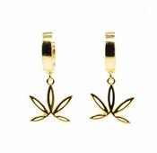 CAFE Gold Hoop Earrings 1 Pair