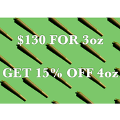 3oz FOR $150 DEAL // GET 15% OFF 4oz