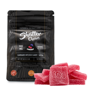 1000mg Sativa Cherry Shatter Chews by Euphoria Extractions (100mg x10) - 4 units: $180