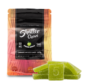 50mg Sativa Green Apple Shatter Chews by Euphoria Extractions (5mg x10)