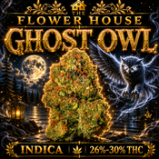 Ghost Owl | 26–30% THC | INDICA | $75 OZ | $130 / 2 OZ