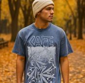 Luna Collection - CAFE Hazey Days T-Shirt Vintage Blue L