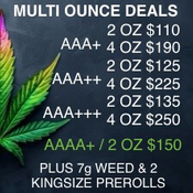 (2 OZ $110 + 7g Weed + 2 KINGSIZE PREROLLS FREE) SPECIAL DEALS ON 2/4/6/8 OZ